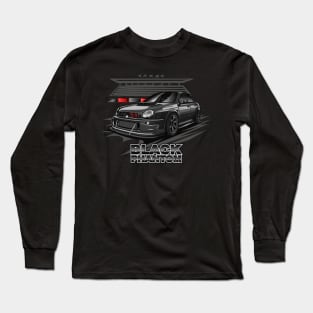 Subie Gang STi - Black Phantom (Black Edition) Long Sleeve T-Shirt